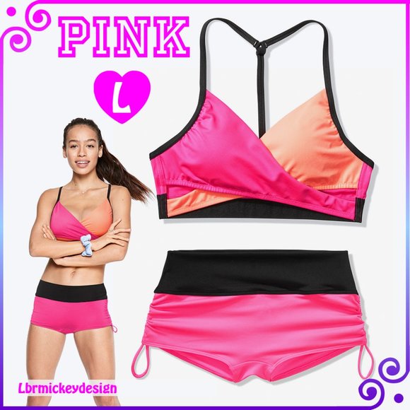PINK Victoria's Secret Other - PINK Ultimate Wrap  Bra & Gym  to Swin Short